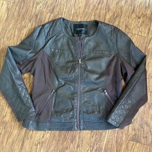 Maurice’s faux leather jacket plus size 2 EUC!